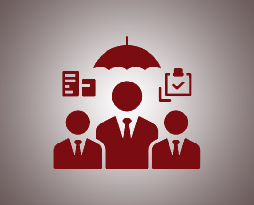 Small business owners discussing coverage